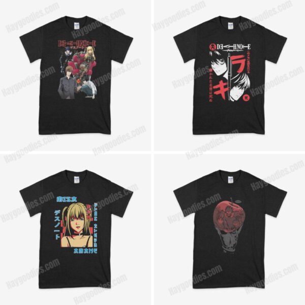 deathnotetees1.jpg Death Note Anime Unisex T-Shirts-Adult Size S to 5XL
