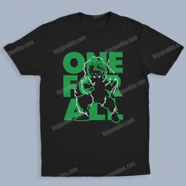 Midoriya Izuku Unisex Black T-Shirts-Kids and Adult Sizes to 5XL-Various Designs