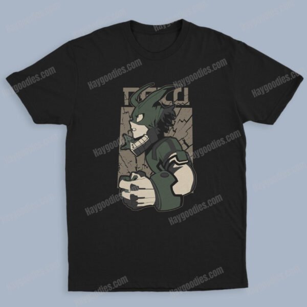 Midoriya Izuku Unisex Black T-Shirts-Kids and Adult Sizes to 5XL-Various Designs