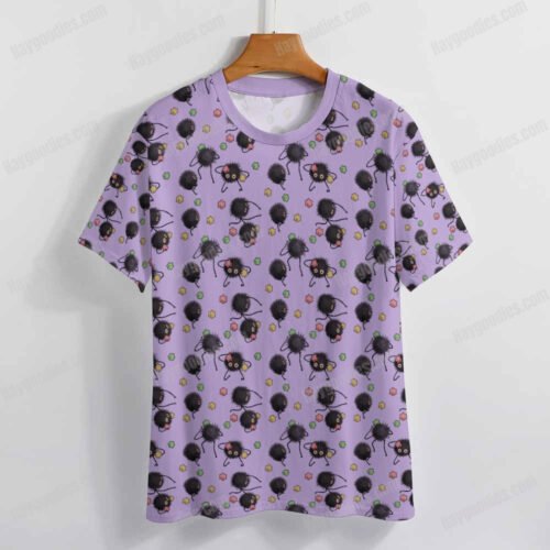 Soot Sprites Pattern T-Shirt Various Colors-XS to 7XL