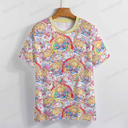 Rainbow Brite Pattern T-Shirt-XS to 7XL