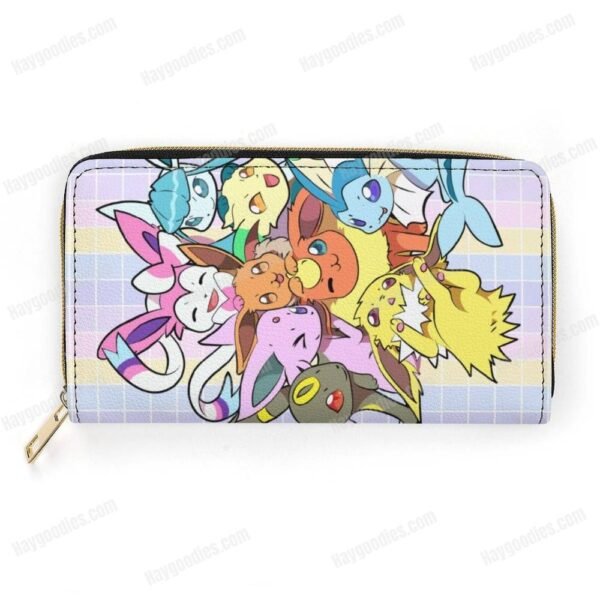 Kawaii Eevee Evolution PU Zipper Purse