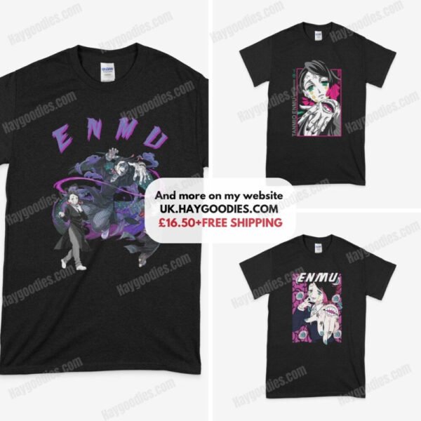 enmutees.jpg Enmu Demon Slayer Anime Unisex T-Shirts-S to 5XL-Various Designs