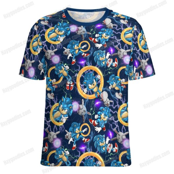 Sonic Pattern T-Shirt-XS to 7XL
