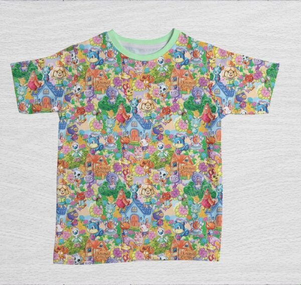 Animal Crossing Pattern Kids Unisex T-Shirt