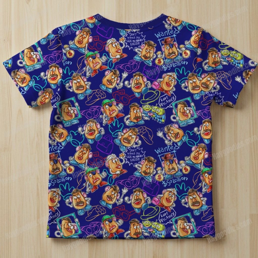 Mr Potato Head Pattern Kids Unisex T-Shirt