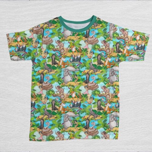 Jungle Book Pattern Kids Unisex T-Shirt