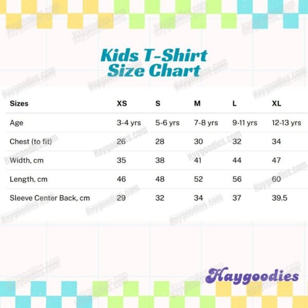kidssizechart.jpg Tanjiro Demon Slayer Anime Unisex T-Shirts-Kids to Adult Sizes S to 5XL-Various Designs