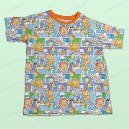 Garfield Pattern Kids Unisex T-Shirt