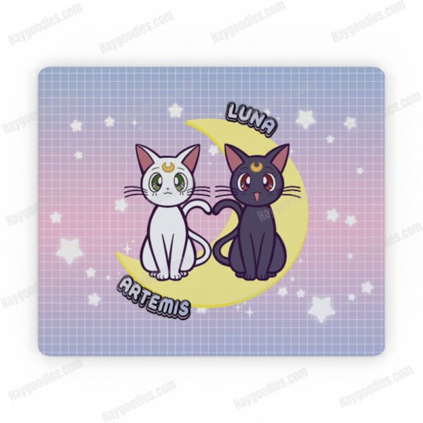 Luna and Artemis Rectangle Mousepad