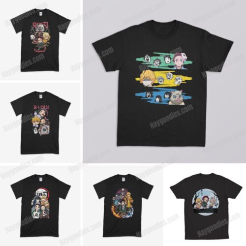 Demon Slayer Anime Unisex T-Shirts-Kids and Adult Sizes S to 5XL-Various Designs