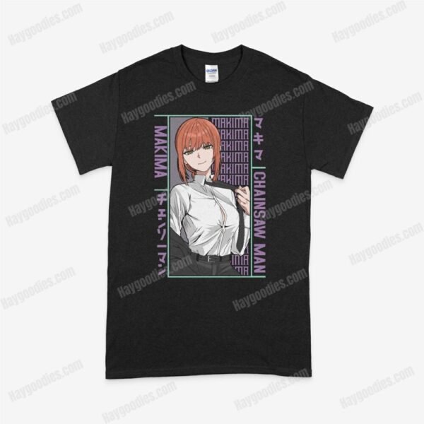 makima1-1.jpeg Makima Chainsaw Man Anime Unisex T-Shirts-S to 5XL