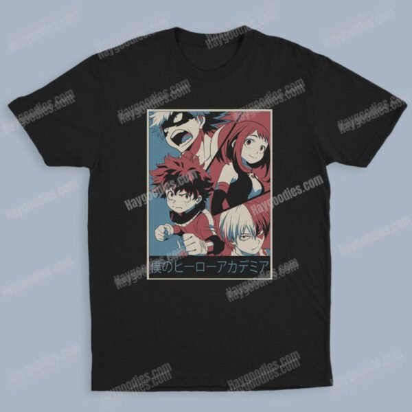 Midoriya Izuku Unisex Black T-Shirts-Kids and Adult Sizes to 5XL-Various Designs