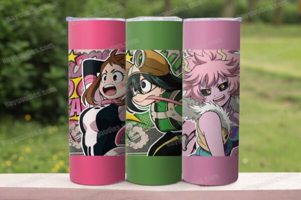 mhagirls.jpg My Hero Academia/Boku no Hero Academia 20oz Skinny Tumbler with Straw-Various Designs