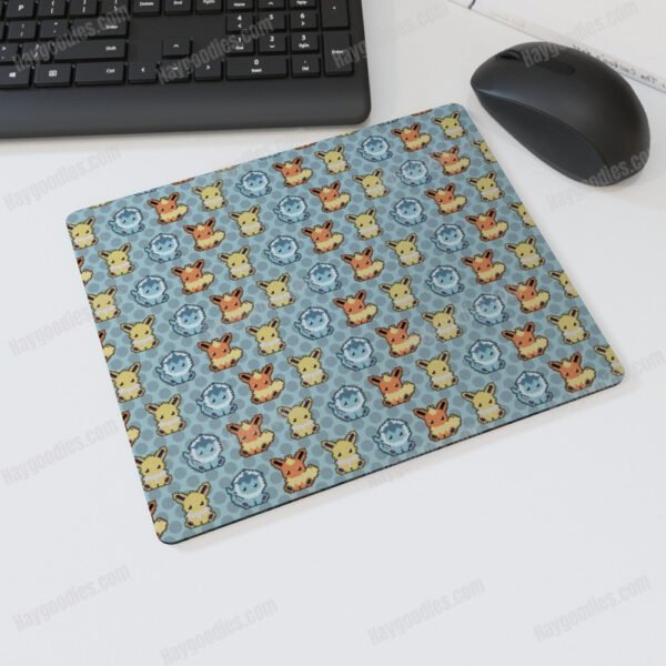 8-bit Pixel Eevee Evolution Mousepad | Non-Slip Gaming Desk Mat | 25cm x 20cm