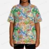 model-animalcrossing-fr Animal Crossing Pattern T-Shirt-XS to 7XL-Blue