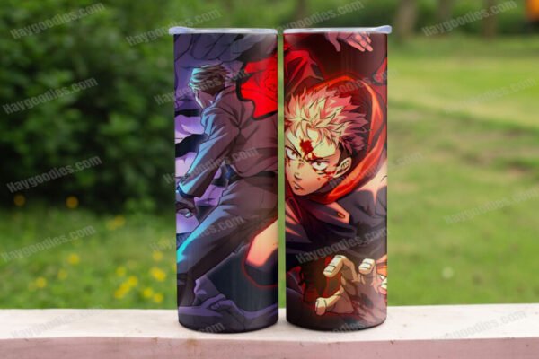 nanayu1.jpg Jujutsu Kaisen 20oz Skinny Tumbler with Straws-Various Designs