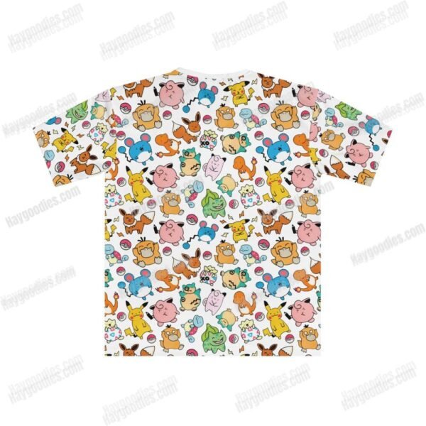pokeBack.jpg Pokemon Pattern Kids Unisex T-Shirt