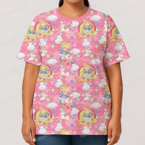 Rainbow Brite All-Over Print T-Shirt - Vintage 80s Kawaii Tee (XS-7XL)