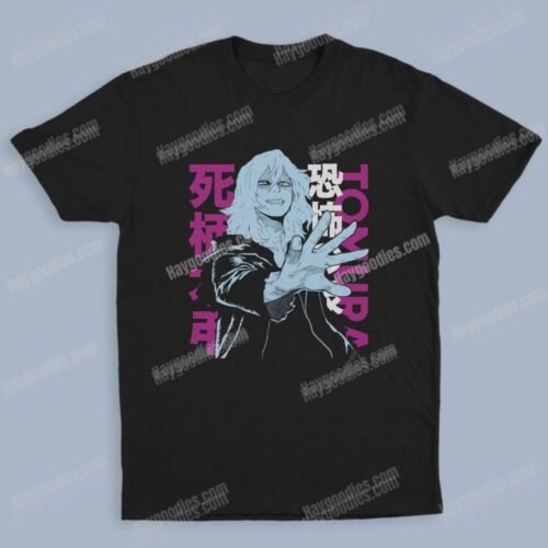 Shigaraki Tomura Unisex Black T-Shirts-Kids and Adult Sizes to 5XL-Various Designs
