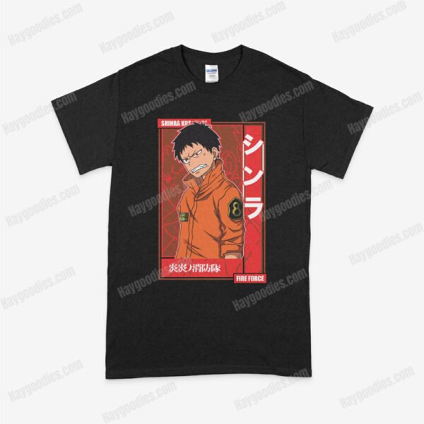 shinra1.jpeg Fire Force Shinra Kusakabe Anime Unisex T-Shirts-S to 5XL