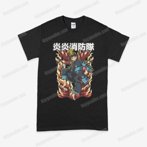 shinra2.jpeg Fire Force Shinra Anime Unisex T-Shirts-S to 5XL