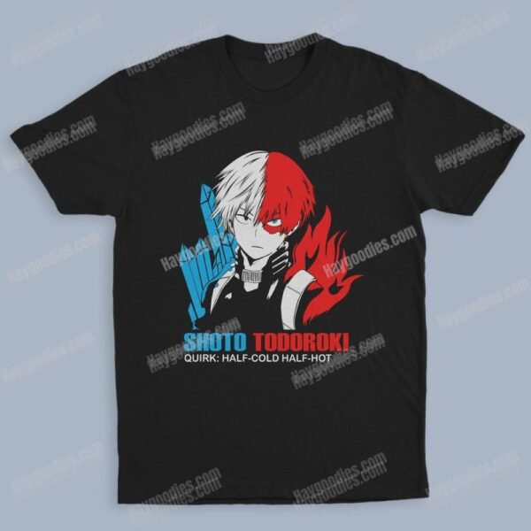 shoto-2-1.jpg Shoto Todoroki Unisex Black T-Shirts-Kids and Adult Sizes to 5XL-Various Designs