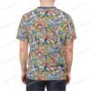 sonicOn Person Back Sonic and Friends Pattern T-Shirt-XS to 7XL