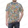 sonicOn Person Front Sonic and Friends Pattern T-Shirt-XS to 7XL