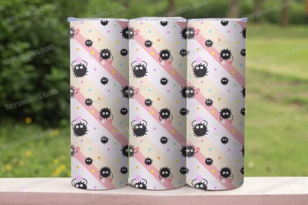 sooties1b.jpg Soot Sprites 20oz Skinny Tumbler with Straws