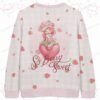 Strawberry Shortcake Knit Cardigan – Cosy & Size-Inclusive (S–7XL)