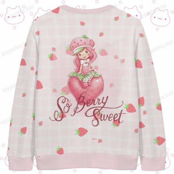 Strawberry Shortcake Knit Cardigan – Cosy & Size-Inclusive (S–7XL)