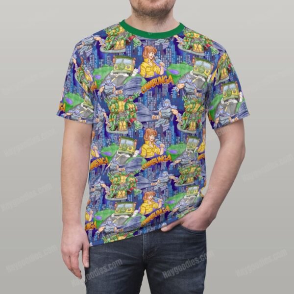 Ninja Turtles Pattern T-Shirt-XS to 7XL-Green