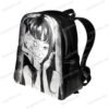 Tomie Black PU Leather Backpack