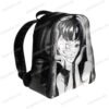 Tomie Black PU Leather Backpack
