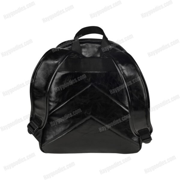 Tomie Black PU Leather Backpack