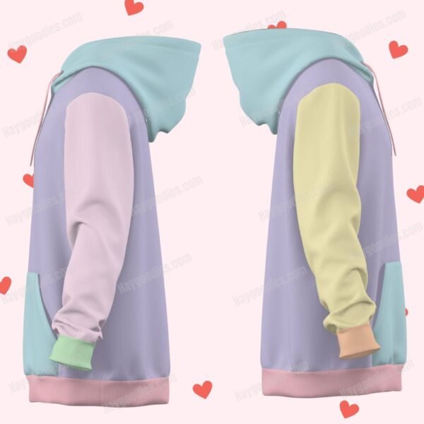 Pastel Colours All Over Print Unisex Hoodie-XS to 6XL