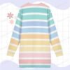 19 Pastel Stripes Sweatshirt Dress-XS To 9XL