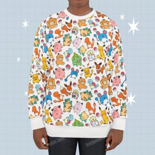 Pokemon Unisex Sweatshirt-XS to 6XL