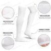 Crosses Trendy Long Over Knee Stockings-Black or White-2 Styles