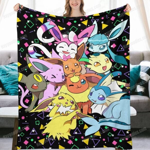 Eevee Evolutions Fleece Blanket-Various Sizes