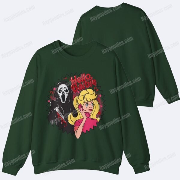 forestgreen Hello Barbie! Ghostface Sweatshirt-Various Colors