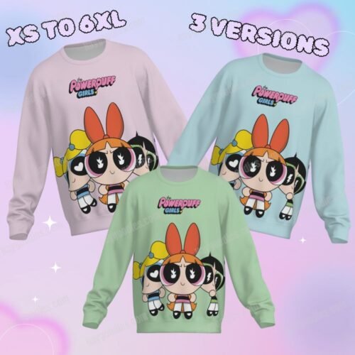 PowerPuff Girls Unisex Sweatshirt-XS to 6XL-3 Colours