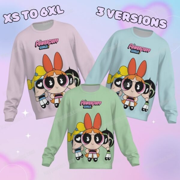 PowerPuff Girls Unisex Sweatshirt-XS to 6XL-3 Colours