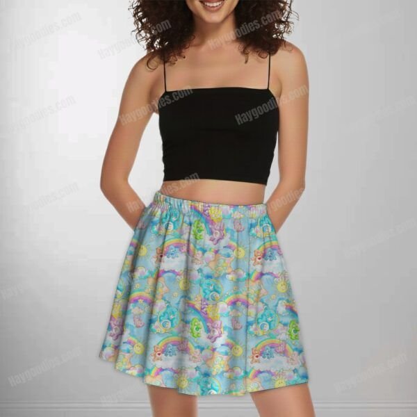 skirt model carebearsb Care Bears Short Skirt With Pockets-UK 8 to 26