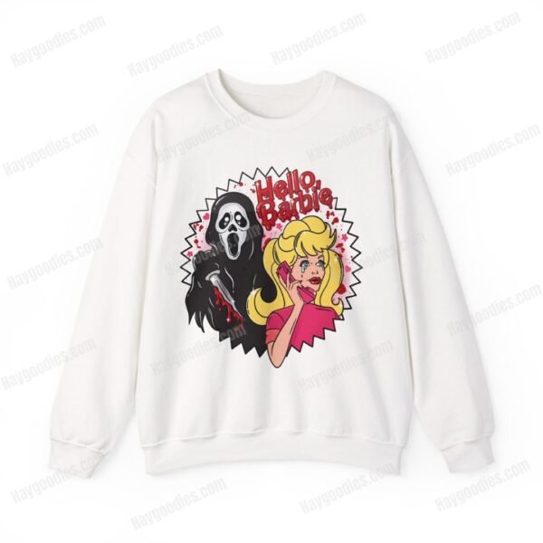 whitefront Hello Barbie! Ghostface Sweatshirt-Various Colors