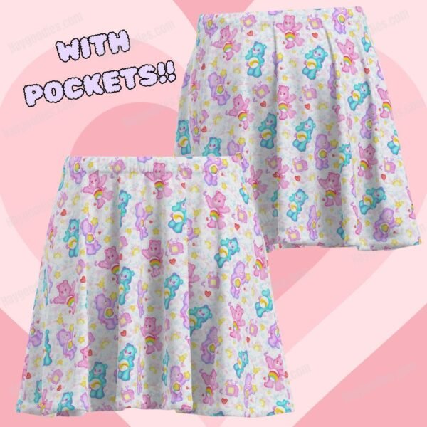 12 Care Bears Short Skirt With Pockets-UK 8 to 26