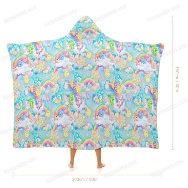 CB-hb2 Care Bears Cloak Hooded Blanket – Ultra-Soft | 3 Sizes