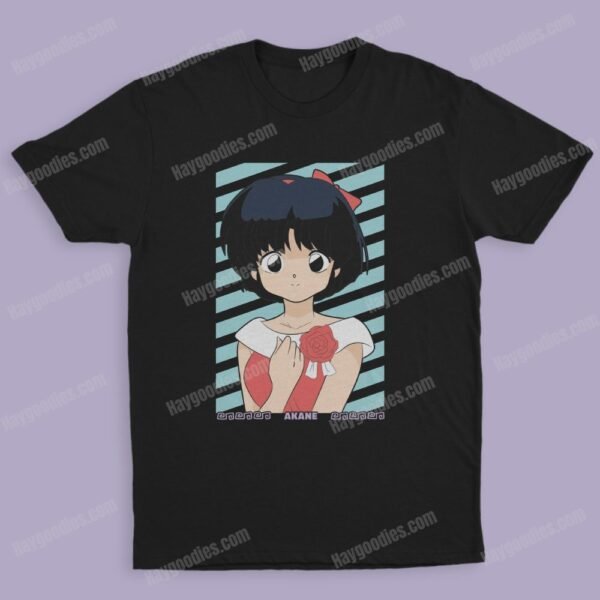 akane Ranma 1/2 Unisex Black T-Shirts-Adult Sizes to 5XL-Various Designs