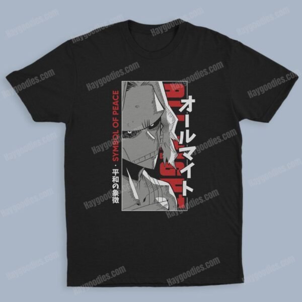 allmight2 All Might Unisex Black T-Shirts-Kids and Adult Sizes to 5XL-Various Designs